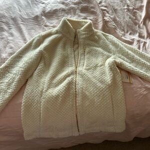 Anne Klein faux fur sherpa jacket